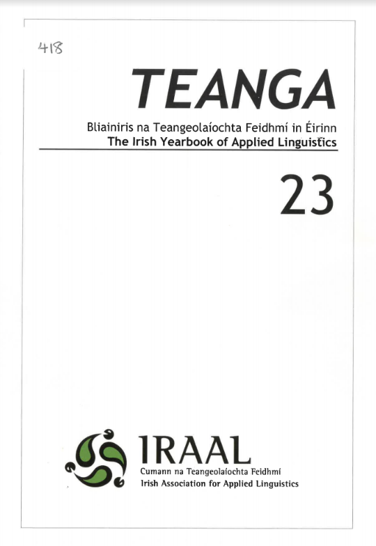 Front cover of TEANGA 23